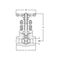 Gate valve Type: 1755 Steel Socket weld Class 800